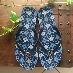 Coach flip flops, Blue